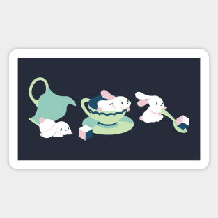 One Cup of Rabbits! Art II Magnet